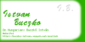 istvan buczko business card